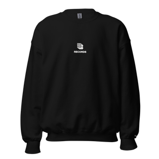 "TRADITIONAL FIT" CREW NECK SWEATER - BLACK / WHITE